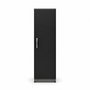 1 Door Wardrobe Single Black + Gray | Executive Industrial Storage Solution | Modern Bedroom Storage