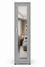 1 Door Wardrobe Single Gray | Modern Minimalist Storage Solution | Modern Bedroom Storage