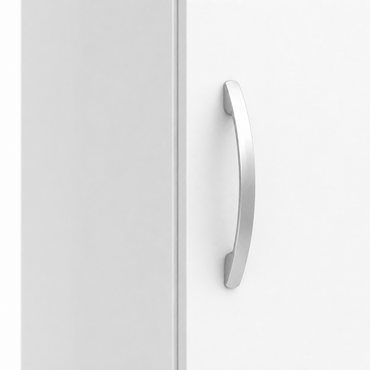 1 Door Wardrobe Single White | Best Slim Storage Solution UK - Detailed Angle View 5