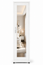 1 Door Wardrobe Single White | Best Slim Storage Solution UK - Luxury UK Living Room Showcase