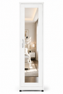 1 Door Wardrobe Single White | Best Slim Storage Solution UK | Modern Bedroom Storage