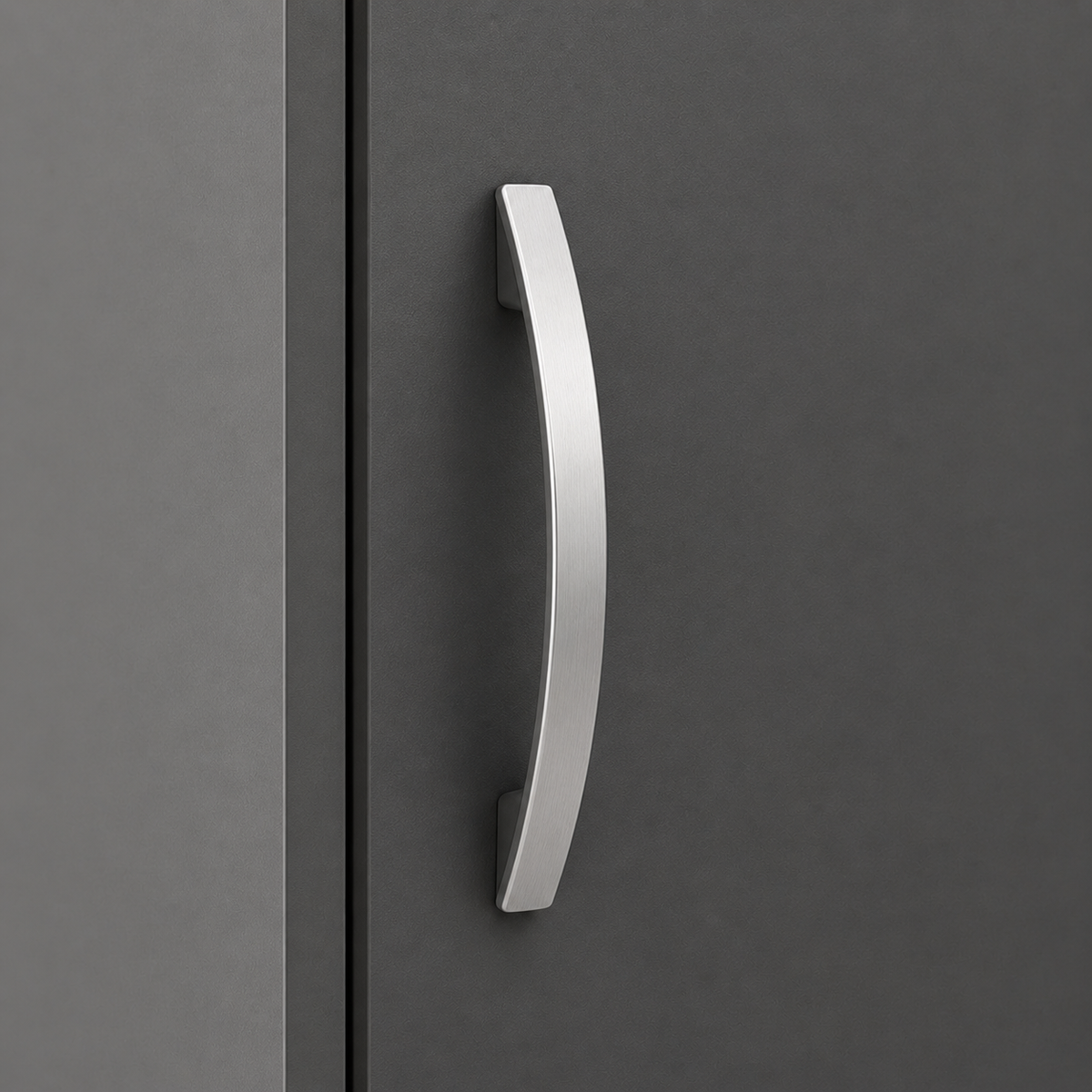 1 Door Wardrobe Single with Bottom Drawers Gray | Modern Storage - Detailed Angle View 3