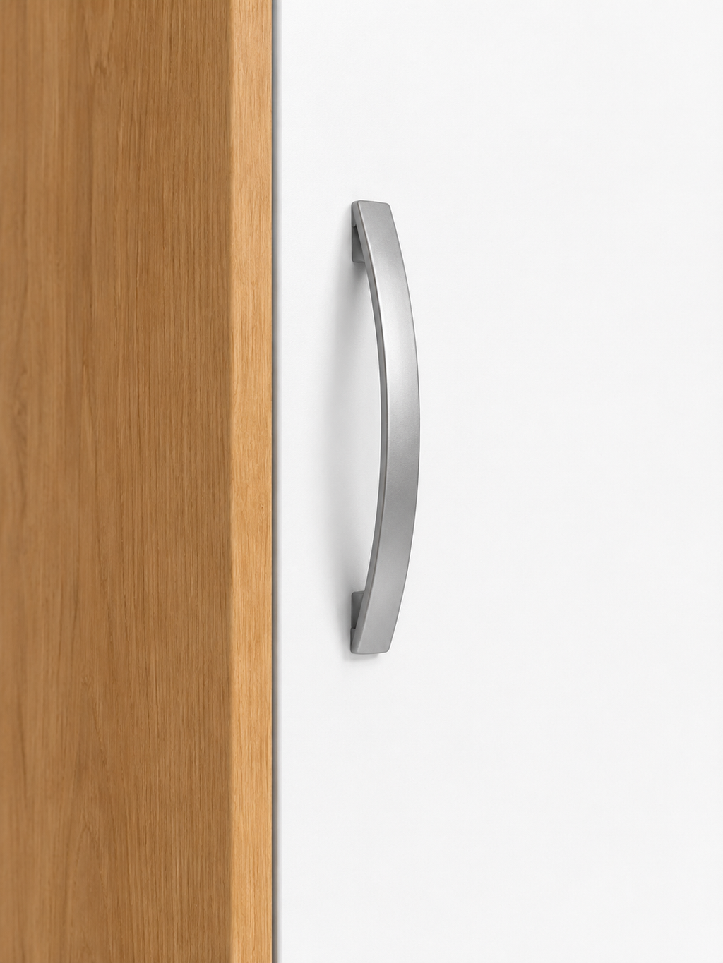 1 Door Wardrobe Single with Bottom Drawers Oak + White | Candy Storage - Detailed Angle View 3