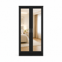 2 Door Lady Wardrobe Black | Sleek Executive Storage Solution | Modern Bedroom Storage