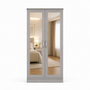 2 Door Lady Wardrobe Gray | Premium Modern Storage | Modern Bedroom Storage