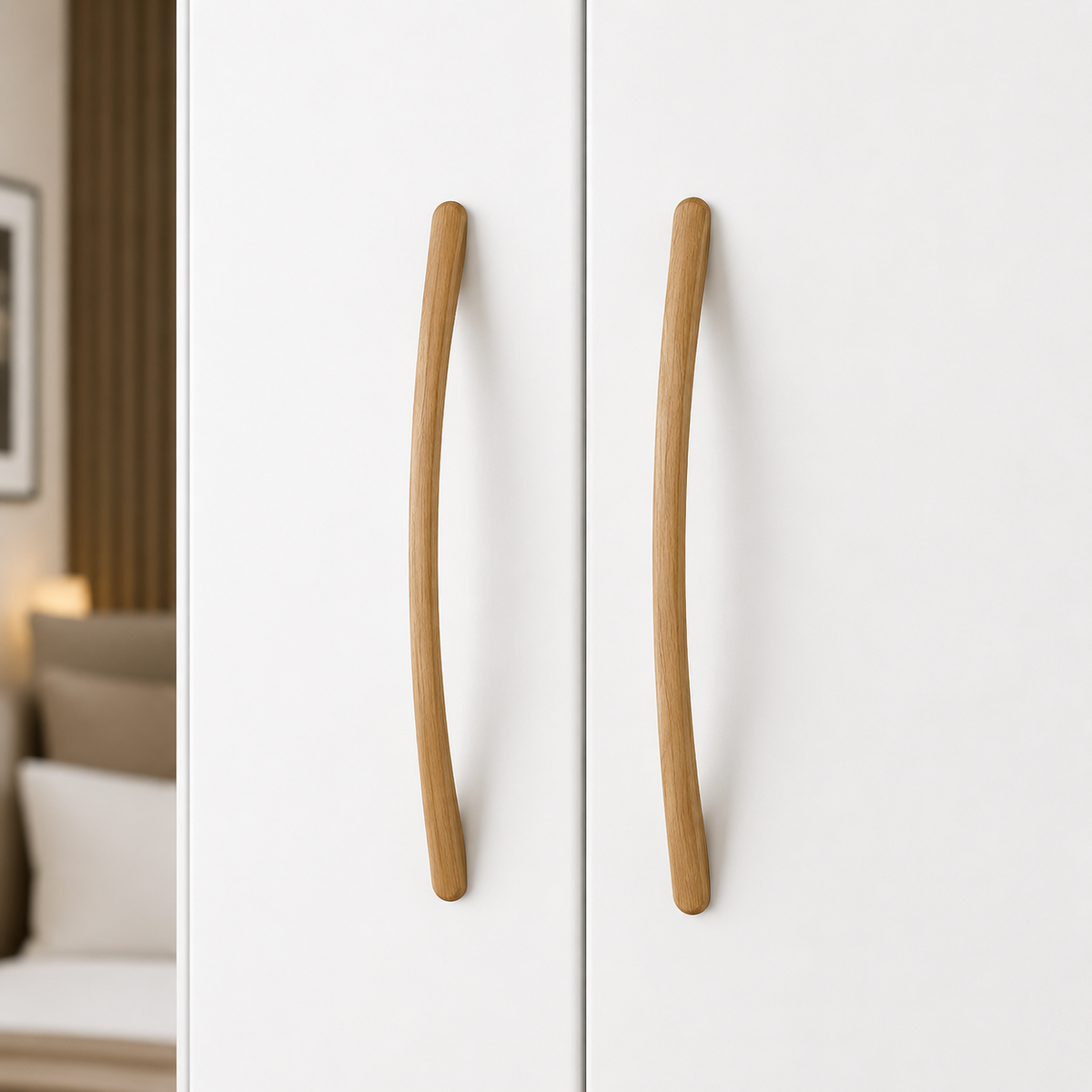 4 Door Wardrobe With Topbox White | Smart Family Storage - Detailed Angle View 3