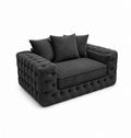 ASHTON 1 Seater Jumbo Cord Dark Grey Sofa | FurniFolks UK - Luxury UK Living Room Showcase