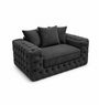 ASHTON 1 Seater Jumbo Cord Dark Grey Sofa | FurniFolks UK | Free UK Delivery