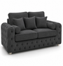 ASHTON 2 Seater Jumbo Cord Dark Grey Sofa | Free UK Delivery