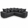 Ashton 5 Seater Corner Naples & Kinsington Dark Grey Sofa | Free UK Delivery