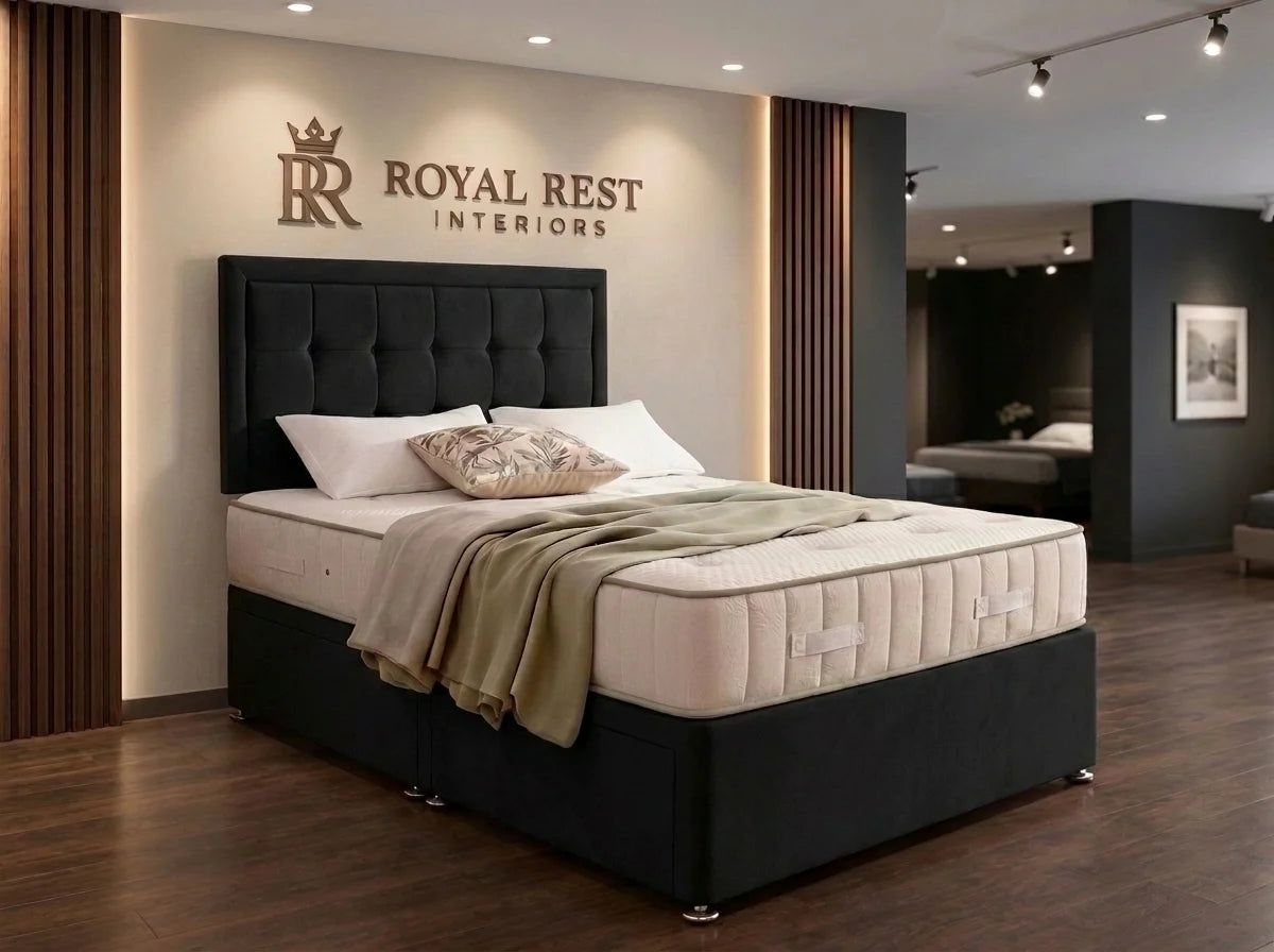 Royal Rest Cube Divan Storage Bed with 2 Drawers