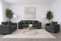 ASHTON 3+2+1 Seater Plush Velvet Dark Grey Sofa Set - Luxury UK Living Room Showcase