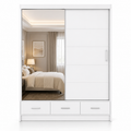 Florence Sliding Door Wardrobe White | Premium Sliding Storage - Luxury UK Living Room Showcase