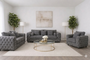 ASHTON 3+2+1 Seater Jumbo Cord Dark Grey Sofa Set | Free UK Delivery
