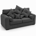 Lilly 2 Seater Jumbo Cord Dark Grey Sofa - Luxury UK Living Room Showcase
