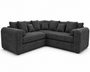 Lilly 5 Seater Chenille Dark Grey Sofa | Free UK Delivery