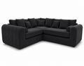 Lilly 5 Seater Jumbo Cord Dark Grey Sofa - Luxury UK Living Room Showcase
