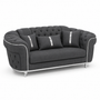 Madrid Chesterfield 2 Seater Naples & Kinsington Dark Grey Sofa | Free UK Delivery