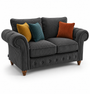 NICOLE 2 Seater Jumbo Cord Dark Grey Sofa | Free UK Delivery