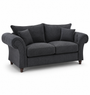 NICOLE 3 Seater Naples & Kensington Dark Grey Sofa | Free UK Delivery