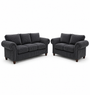 NICOLE 3+2 Seater Jumbo Cord Dark Grey Sofa | Free UK Delivery