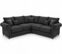 NICOLE 5 Seater Corner Naples & Kensington Dark Grey Sofa | Free UK Delivery