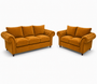 Nicole 3+2 Seater Plush Velvet Mustard Sofa | Free UK Delivery