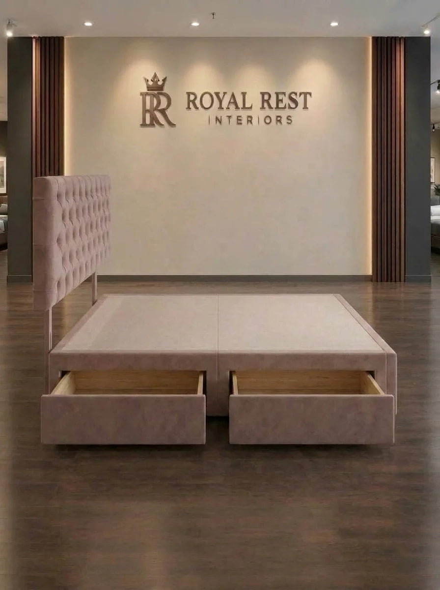 Royal Rest Handcrafted Divan Bed Base (Choice of Storage & Fabrics)