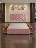 Royal Rest Handcrafted Divan Bed Base (Choice of Storage & Fabrics)