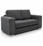 Ruby Alaska 2 Seater Chenille Dark Grey Sofa | Free UK Delivery
