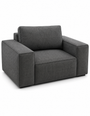 Sloane Sleefy 1 Seater Chenille Dark Grey Sofa | FurniFolks | Free UK Delivery
