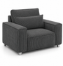 Sloane Sleefy 1 Seater Jumbo Cord Dark Grey Sofa | Free UK Delivery