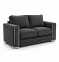 Sloane Sleefy 2 Seater Chenille Dark Grey Sofa - Luxury UK Living Room Showcase