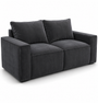 Sloane Sleefy 2 Seater Plush Velvet Dark Grey Sofa | Free UK Delivery